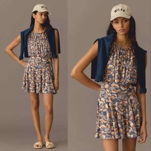 Daily Practice Anthropologie Cinched Knit Mini Dress Medium Petite